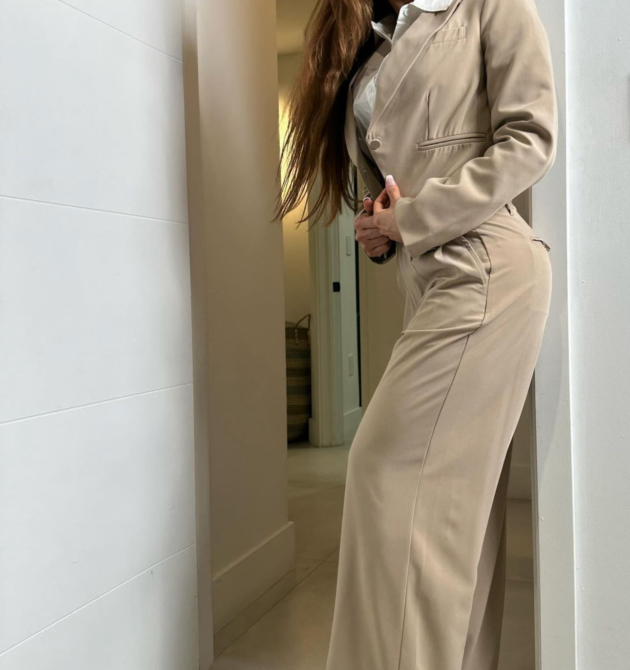 Set Jazmine Nude - jacket from CRO Store Miami boutique