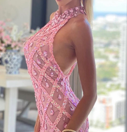 cristall pink susy - dress from CRO Store Miami boutique